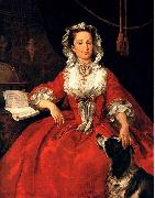 William Hogarth Portrait of Mary Edwards oil painting on canvas